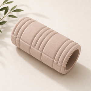 Compact foam roller for muscle recovery, mobility, stretching, and post-workout relief.