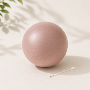 Soft Pilates ball for core workouts, mobility, stretching, and low-impact home fitness.